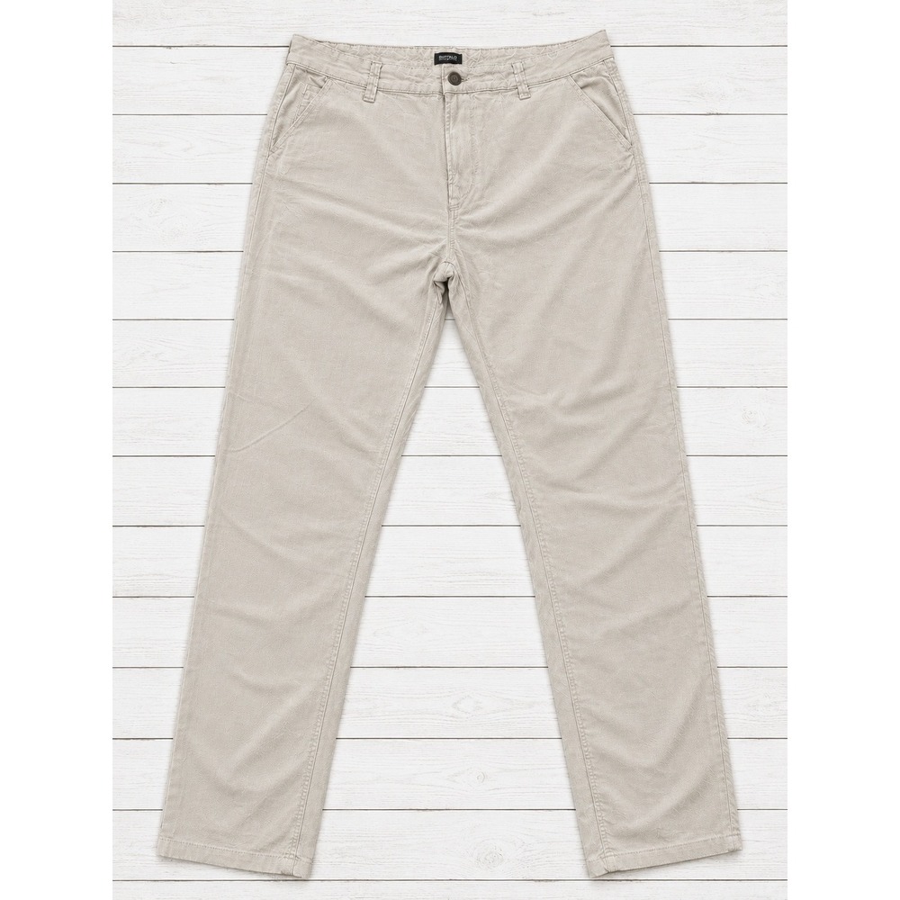Buffalo David Bitton Canvas Chino Pants Casual Beige Neutral Straight Leg 32